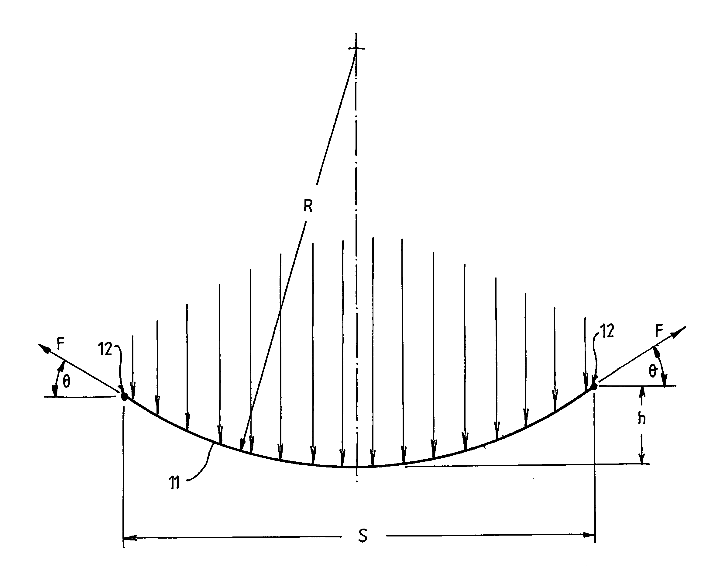 Vehicle Body With a Curved Metal Plate Floor