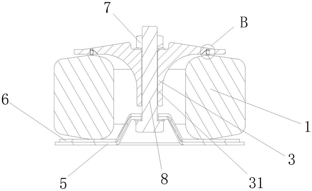 Annular transformer mounting structure