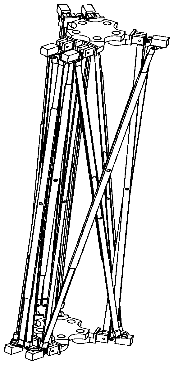 A spatially expandable mechanism based on three-configuration transformation of scissor elements