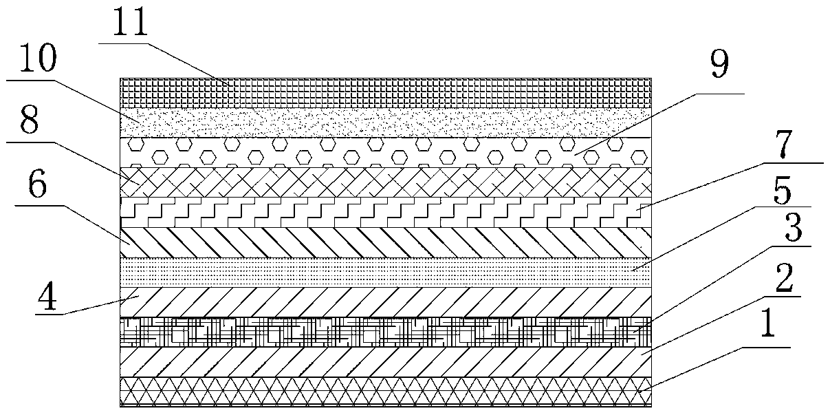 Oil-resistant and low-temperature lamination polymer film with self-adhesive protective film and its manufacturing method