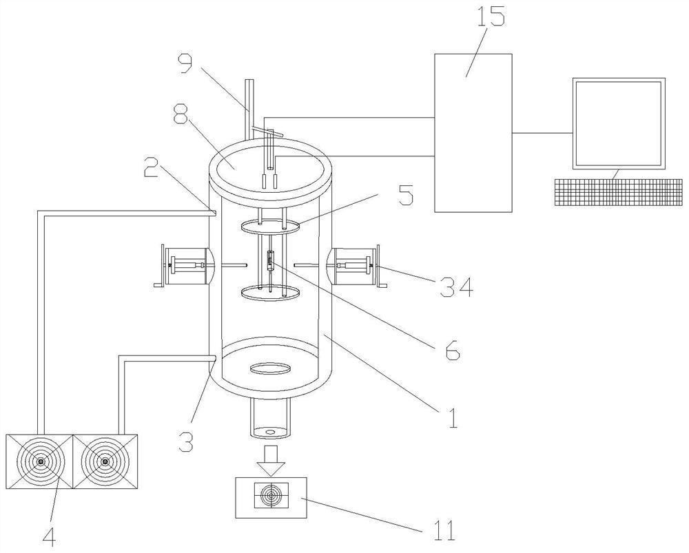 Diffusion sample preparation method for measuring metal melt diffusion by screw push type shearing unit method