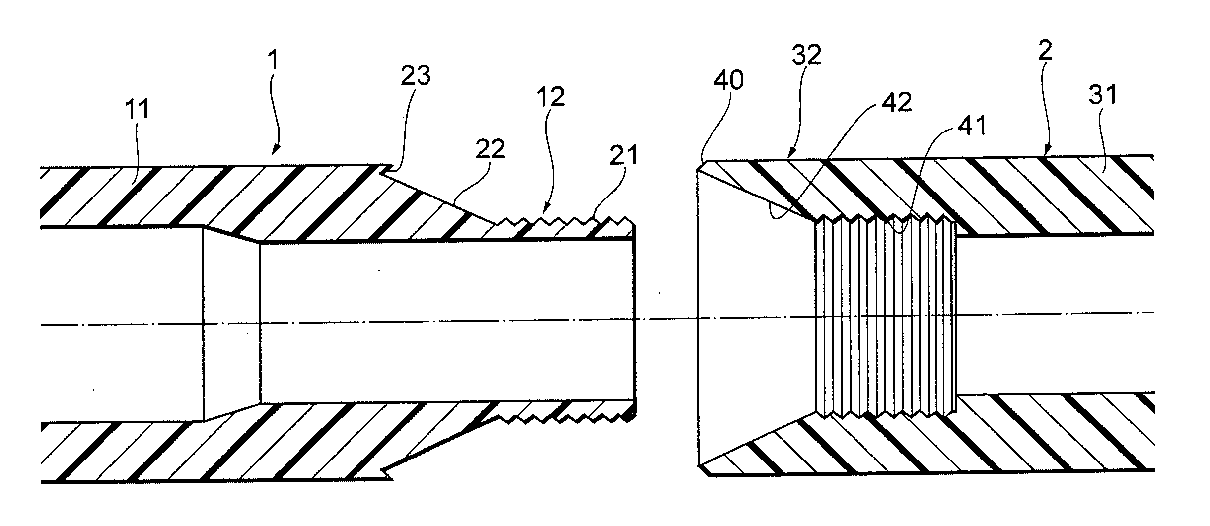 Structure and Method for Bonding Two Members, Gas Container and Method for Manufacturing Such Gas Container