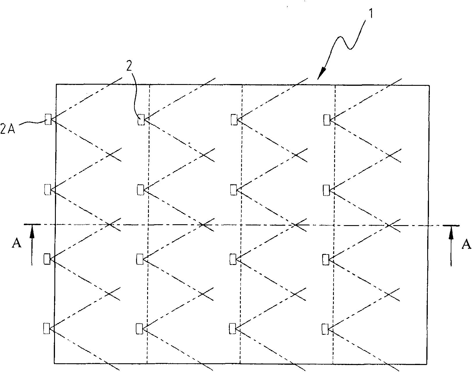 Section light guide structure of light guide plate in back light module