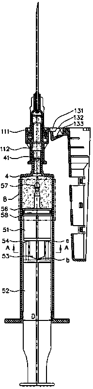 Safety self-destructive syringe