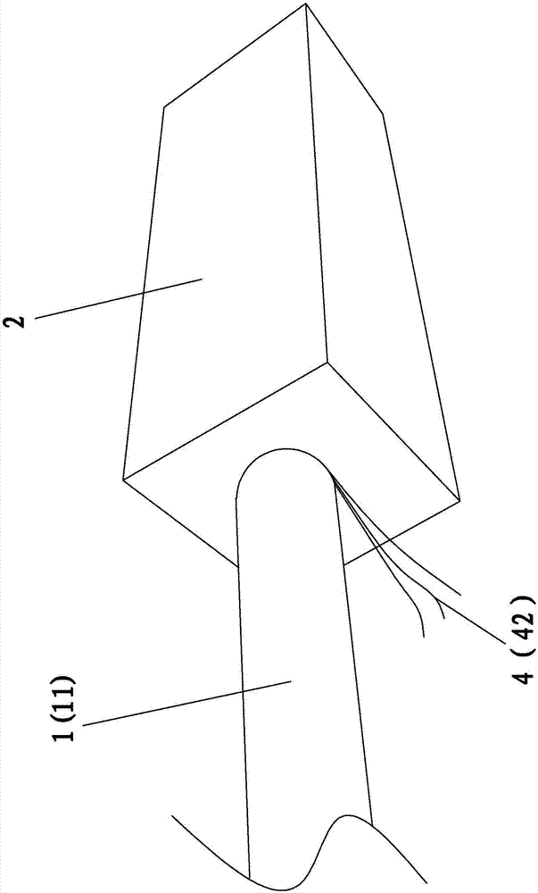 Method for installing derived type built-in strain gauge for building test piece