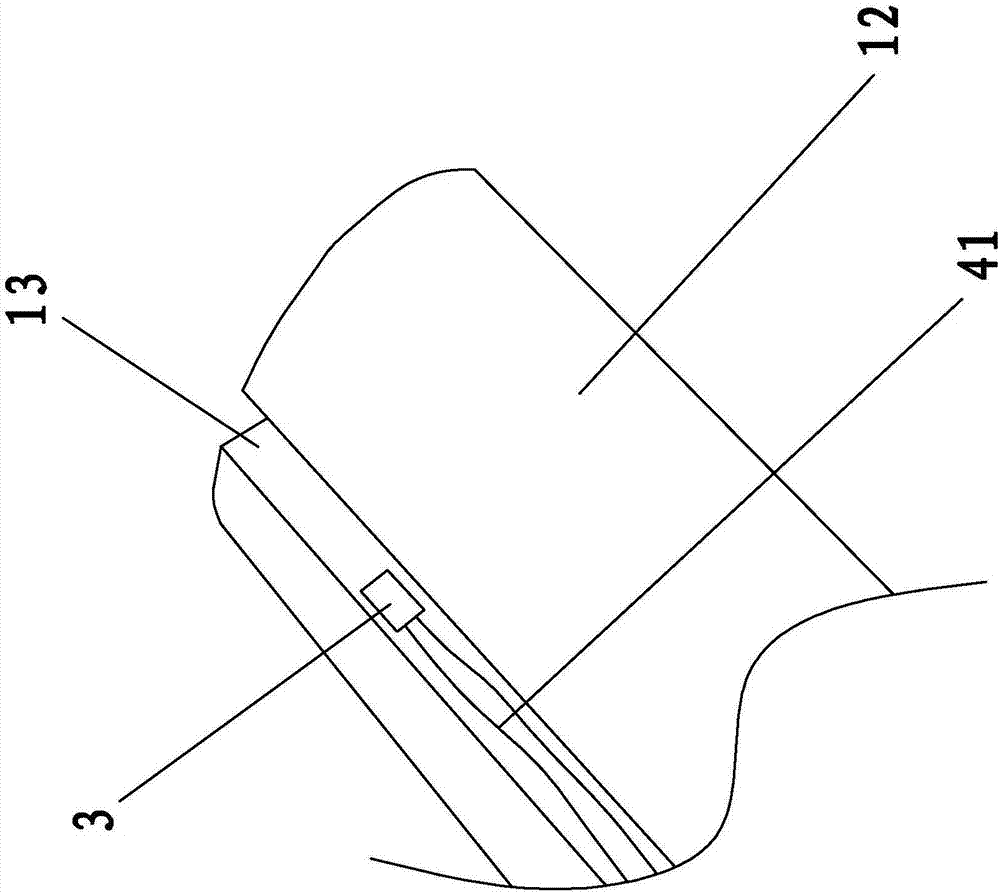 Method for installing derived type built-in strain gauge for building test piece