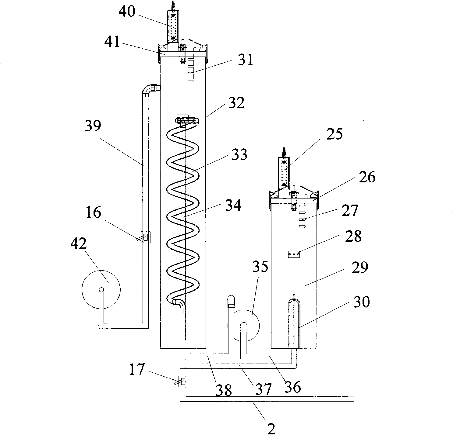 Ultrasonic continuous sterilization device and method thereof