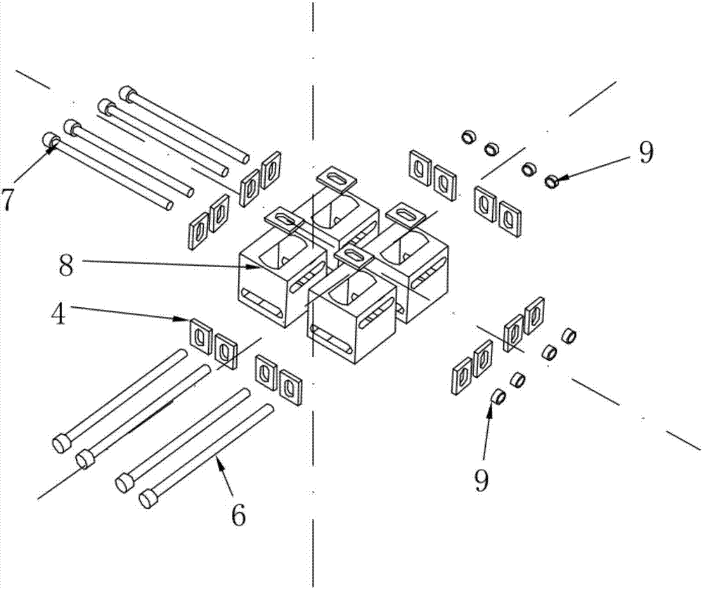 Multi-module structure for three-dimensional box-type fabricated lightweight steel structure and connecting mode thereof