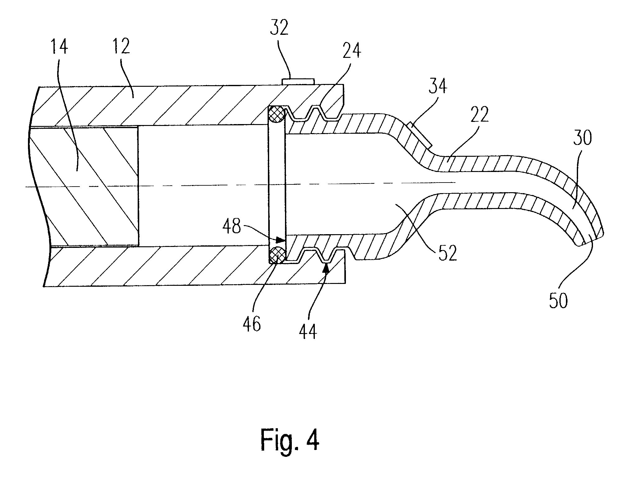 Container assembly for a substance to be applied
