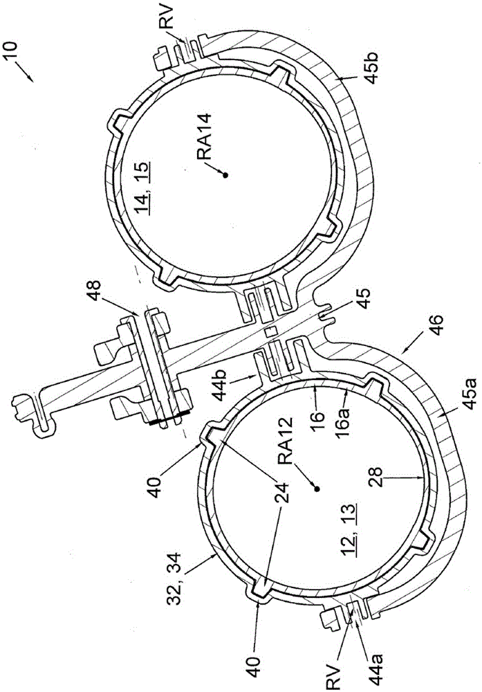 Suction device with aspirating tube of changeable length