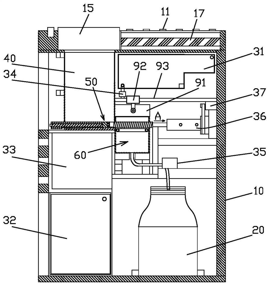 An automatic milk making machine with a sterilizing device