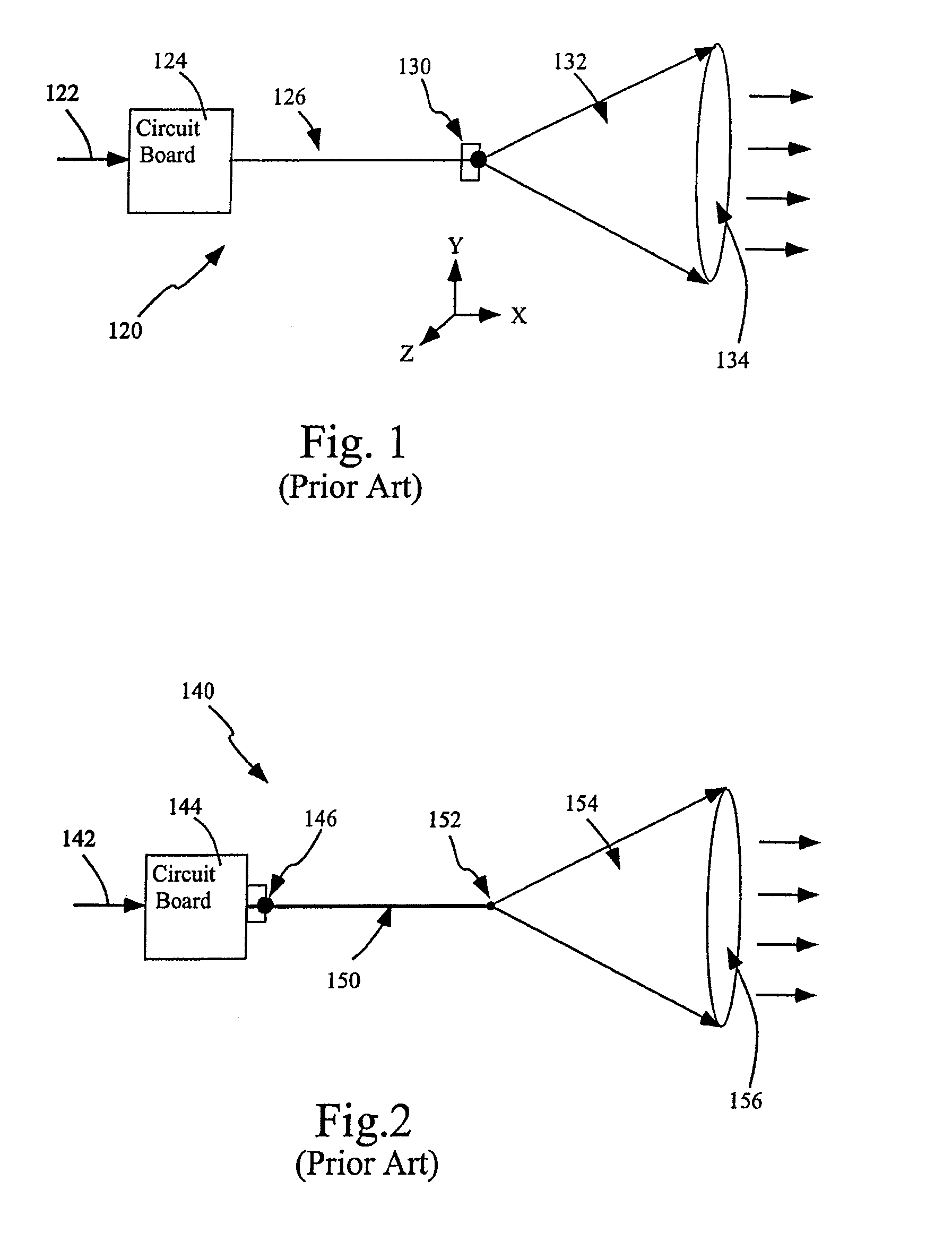 Apparatus and method for use in free-space optical communication comprising optically aligned components integrated on circuit boards