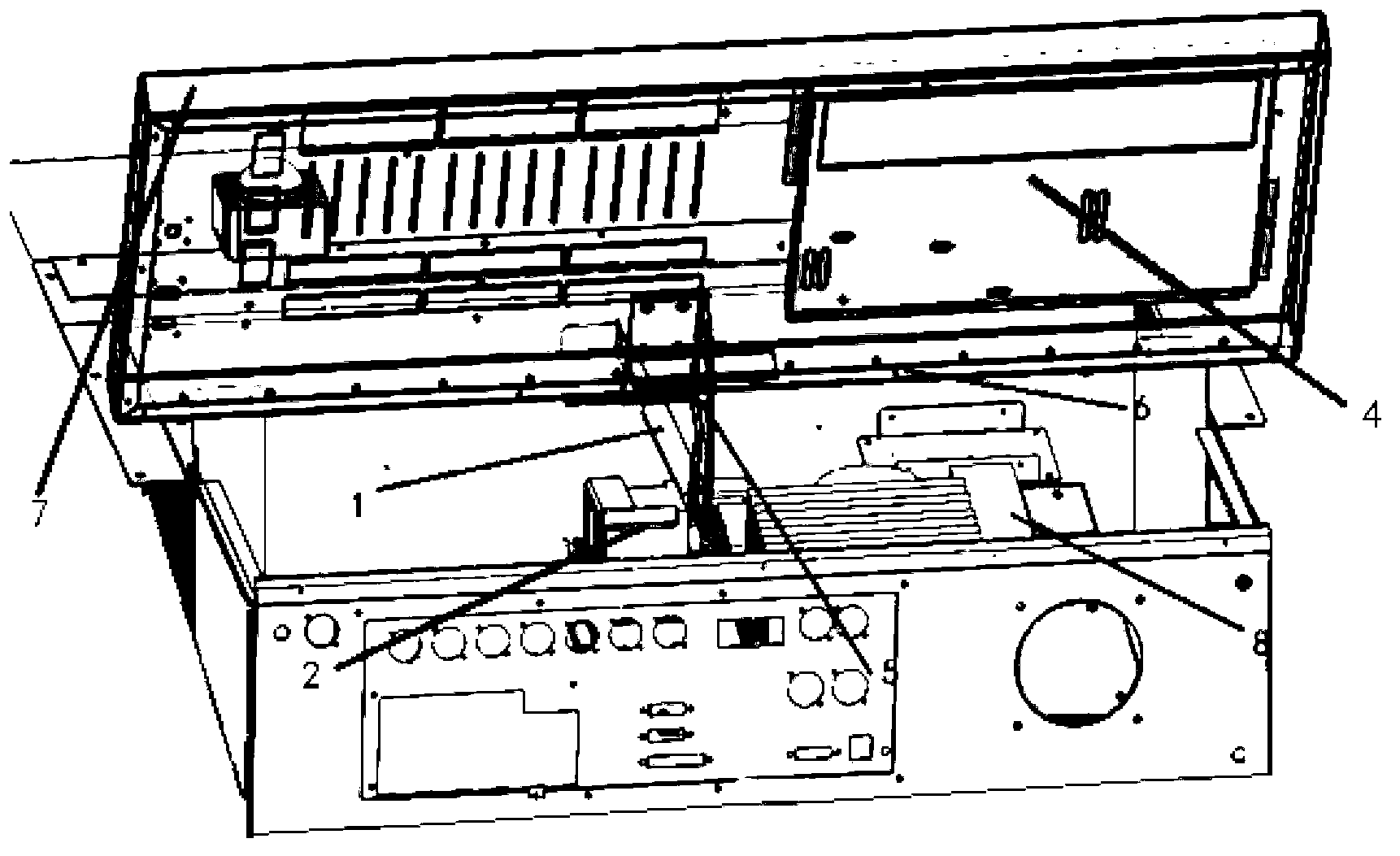 Single-screen lifting control system of lighting control console