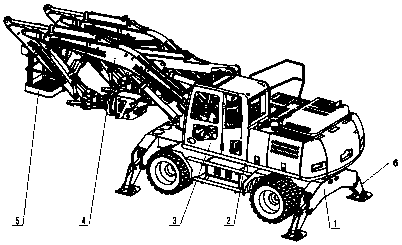 Method for construction by means of arch center mounting machine