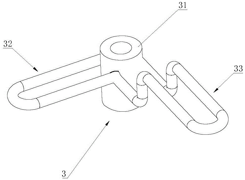 Round-swing fountain device