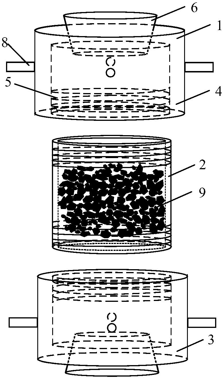 Method and device for blocking pores of porous asphalt mixture, frost heaving method of blocked mixture and frost heaving-resistant performance evaluation method