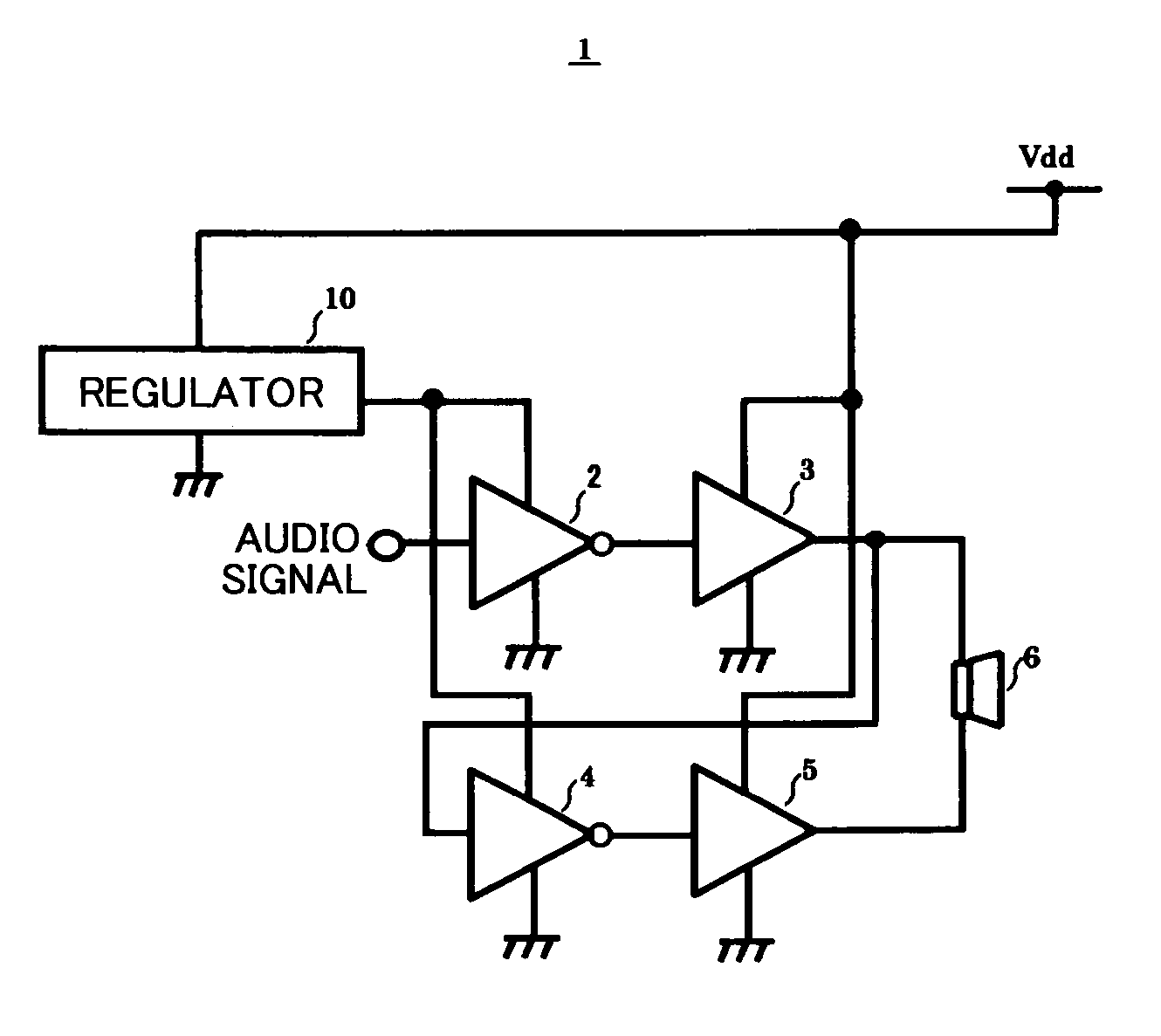 Audio signal output device