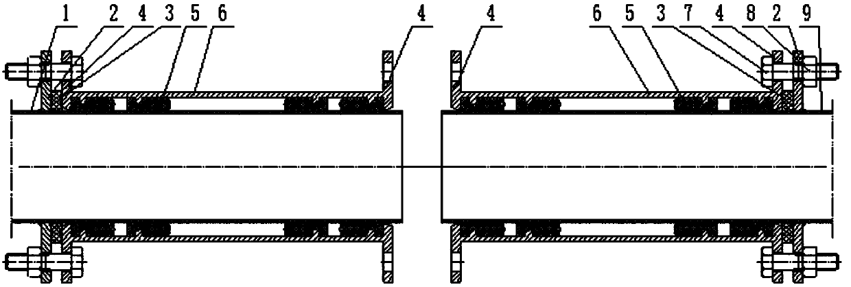 Sliding self-anchored socket and spigot joint structure