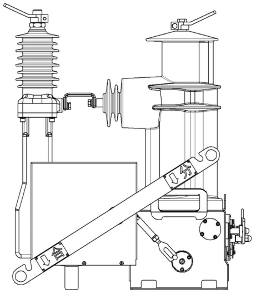 A quick closing high voltage isolating switch