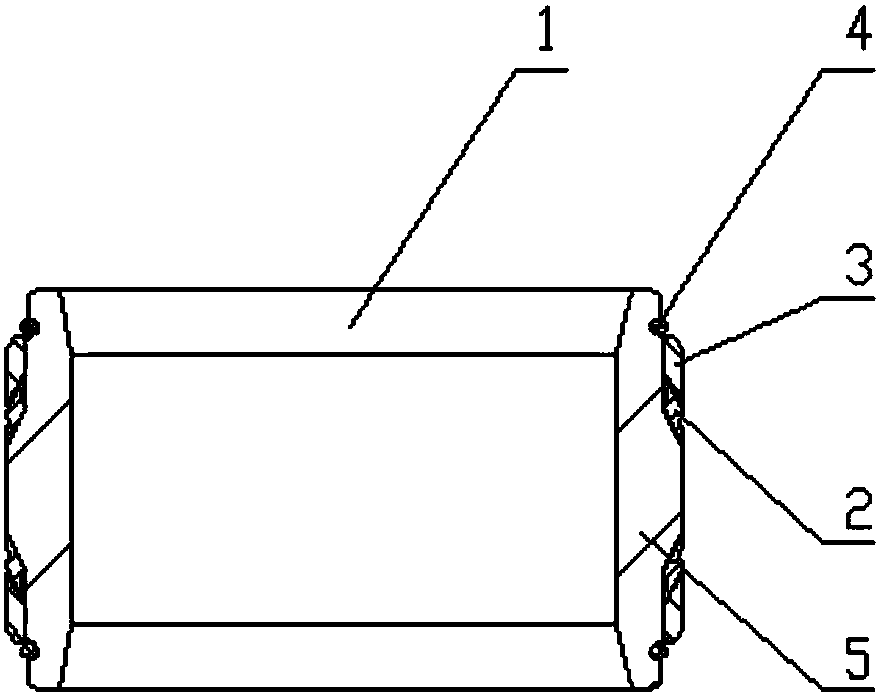 Metal sealing structure for end of tubing hanger