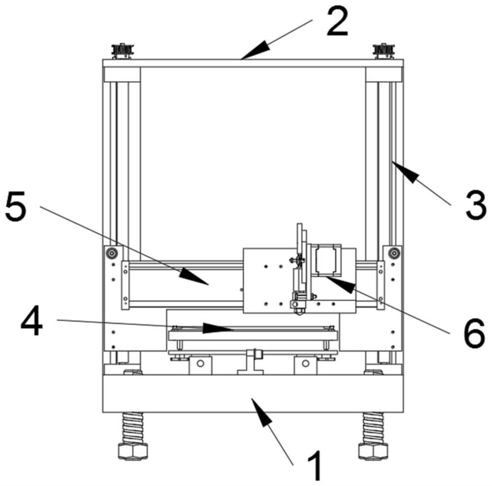 Three-dimensional printer frame extending structure