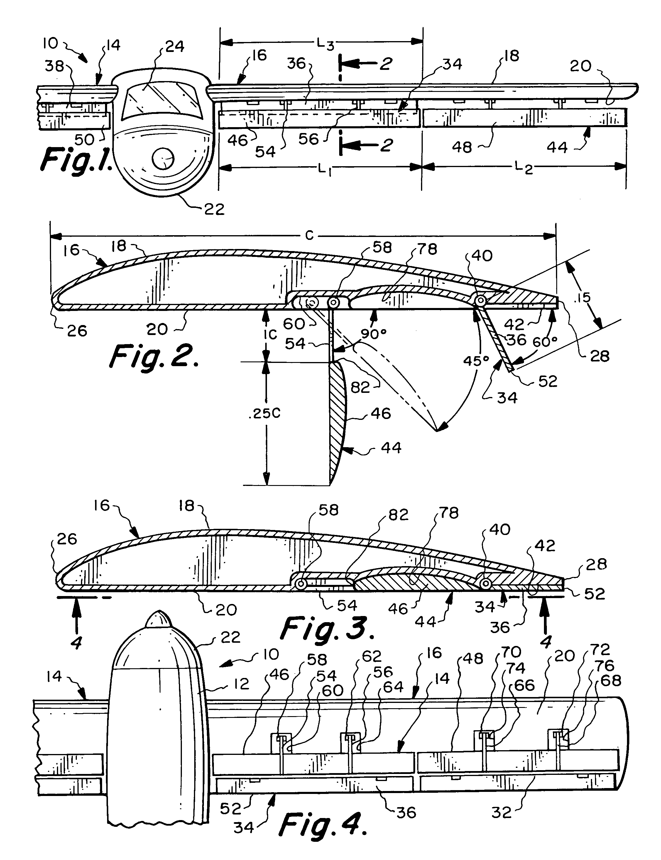 Auxiliary wing and flap assembly for an aircraft