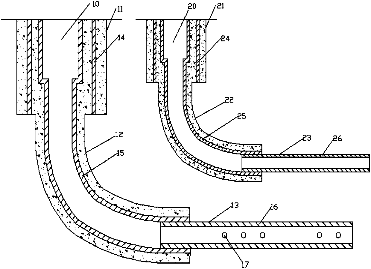 Drilling method for double horizontal wells