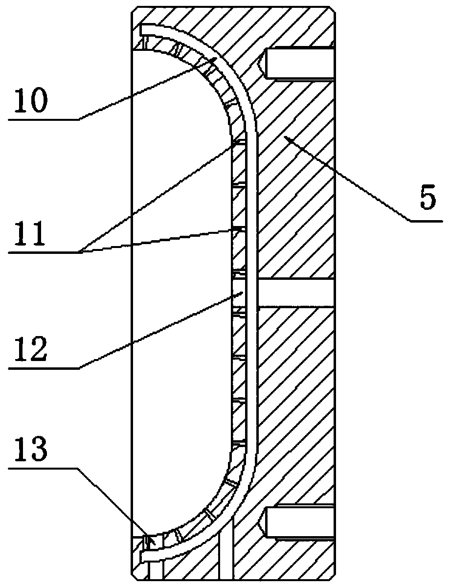 An in-mold vacuum spraying device