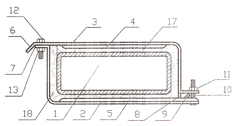 Square tube sealing connector