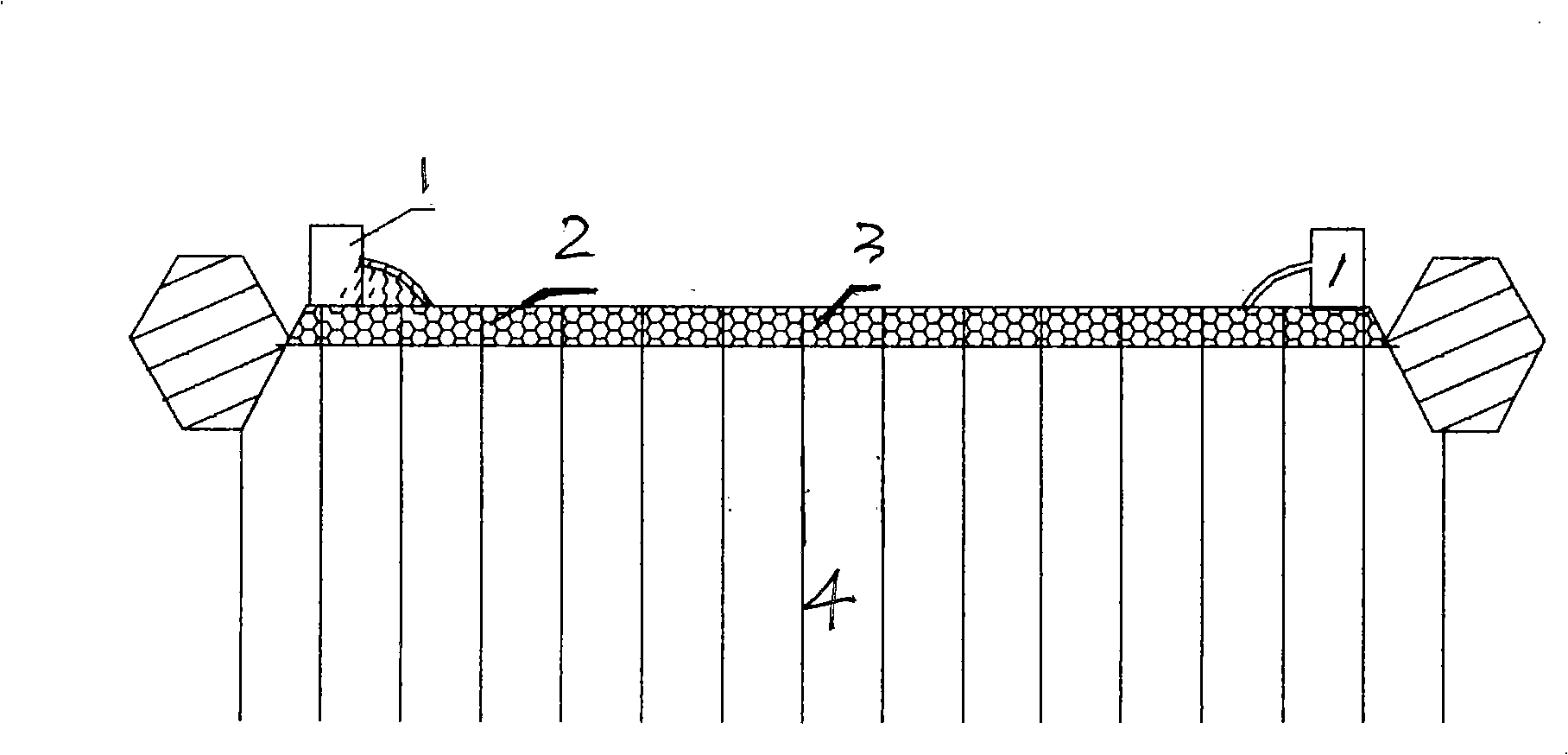 Technical method for reinforcing foundation by circulating bedding course drainage preloading