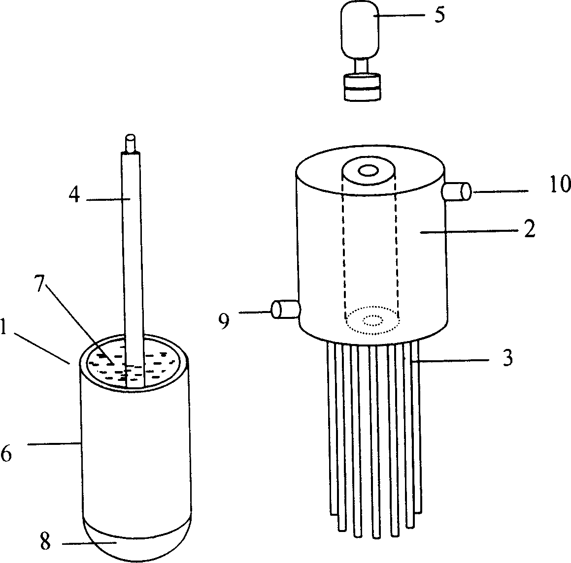 Semi-continuous casting method for light alloy and dedicated apparatus for implementing the same