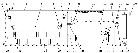 Textile-fabric printing and dyeing device