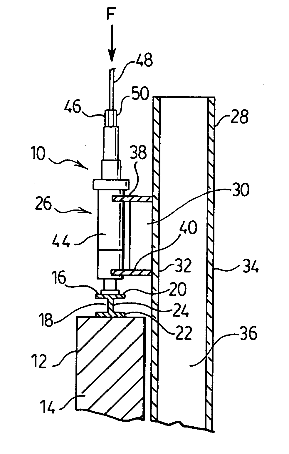 System for applying vertical compressive force to furnace walls