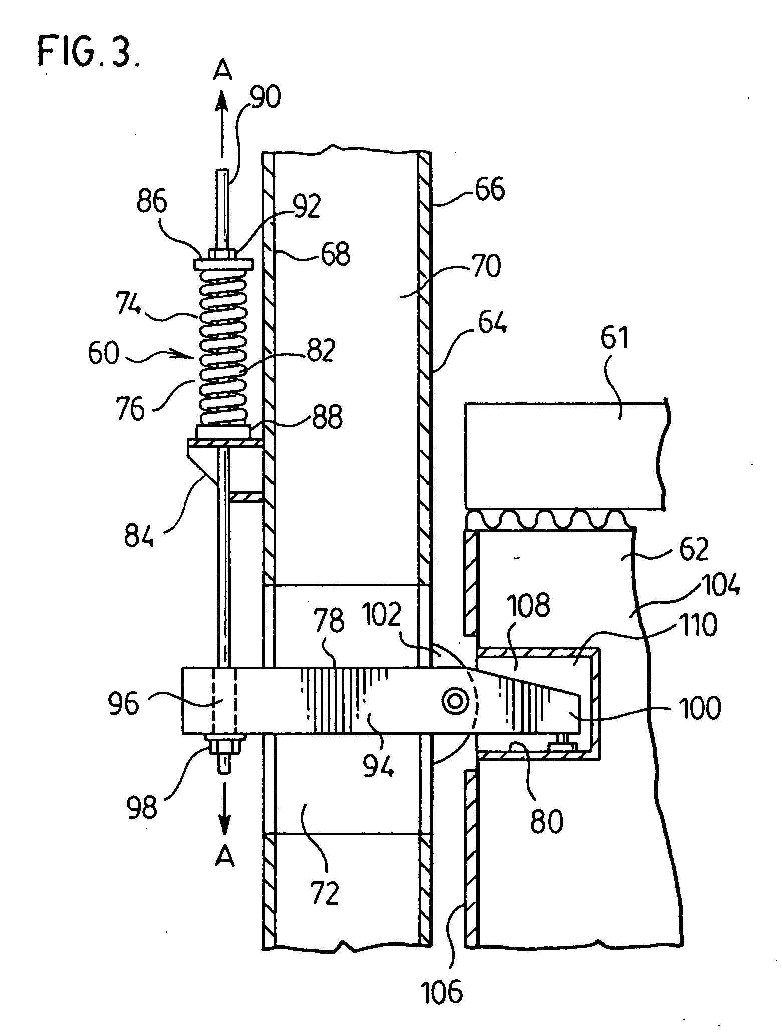 System for applying vertical compressive force to furnace walls