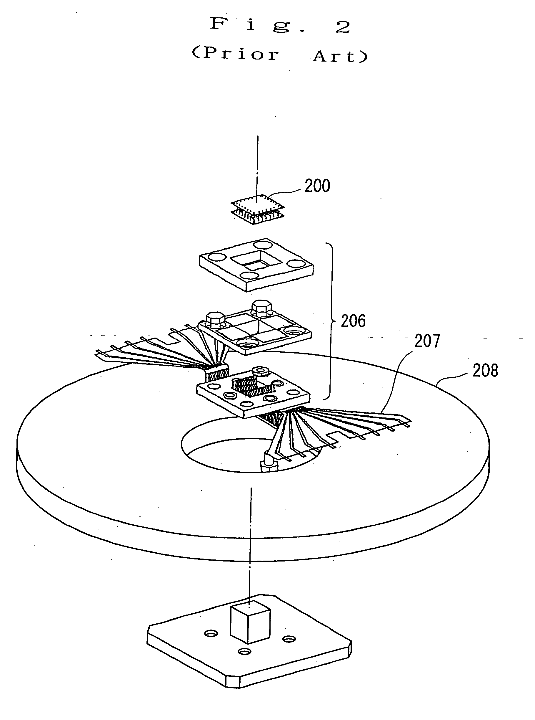 Electric signal connecting device and probe assembly and probing device using the same