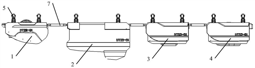 A modular rail-mounted integrated pipe gallery intelligent inspection robot