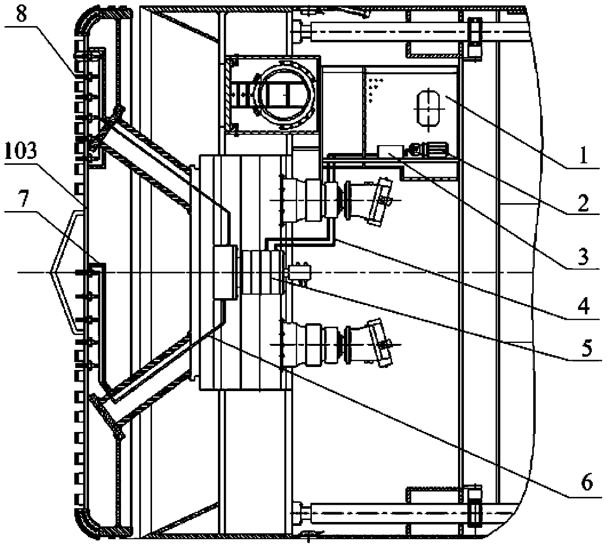 Combined type shield tunneling machine