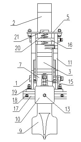 Top cover locking device of open carriage