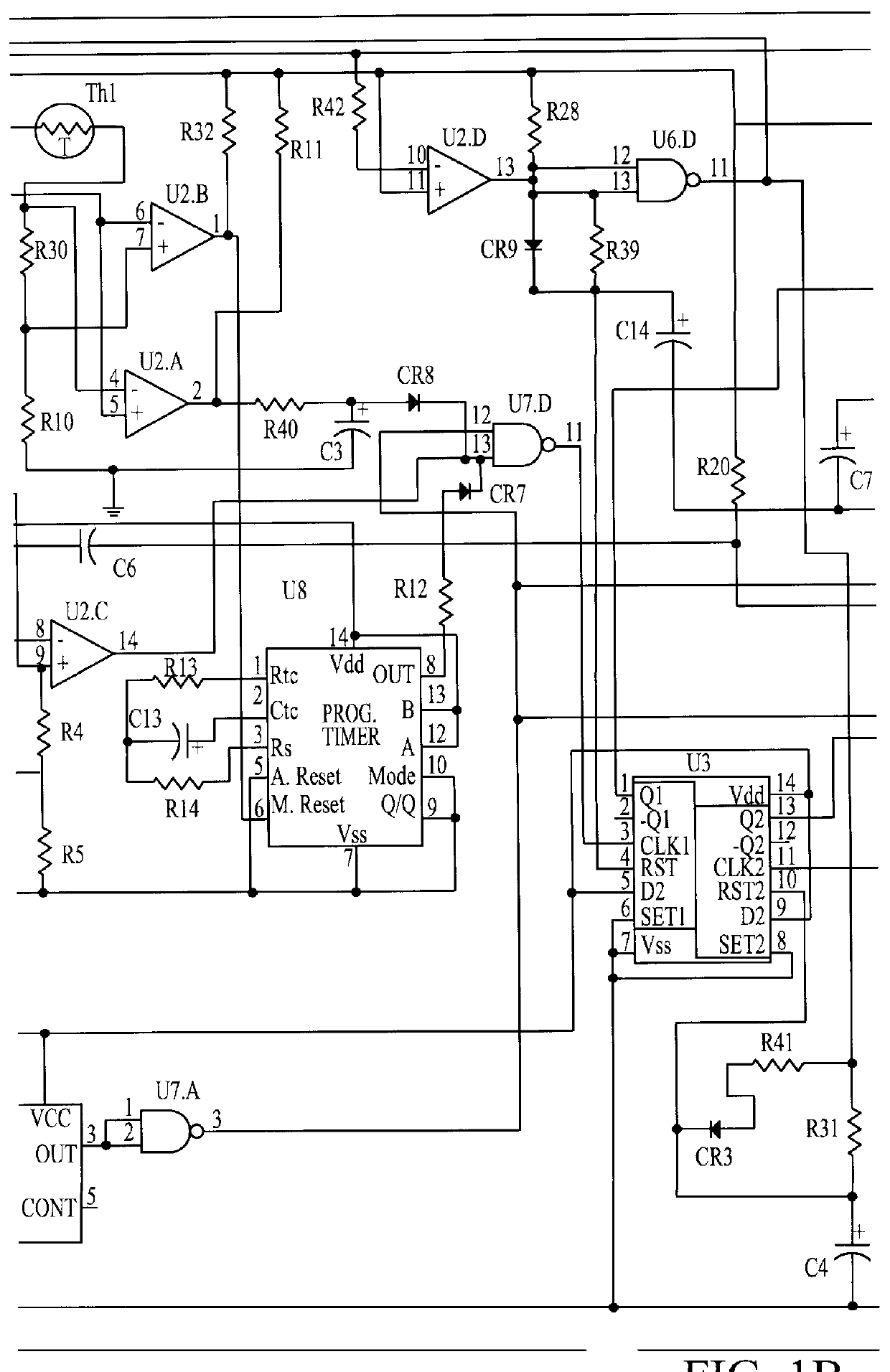 Resetable battery drain limitation circuit with complementary dual voltage setpoints
