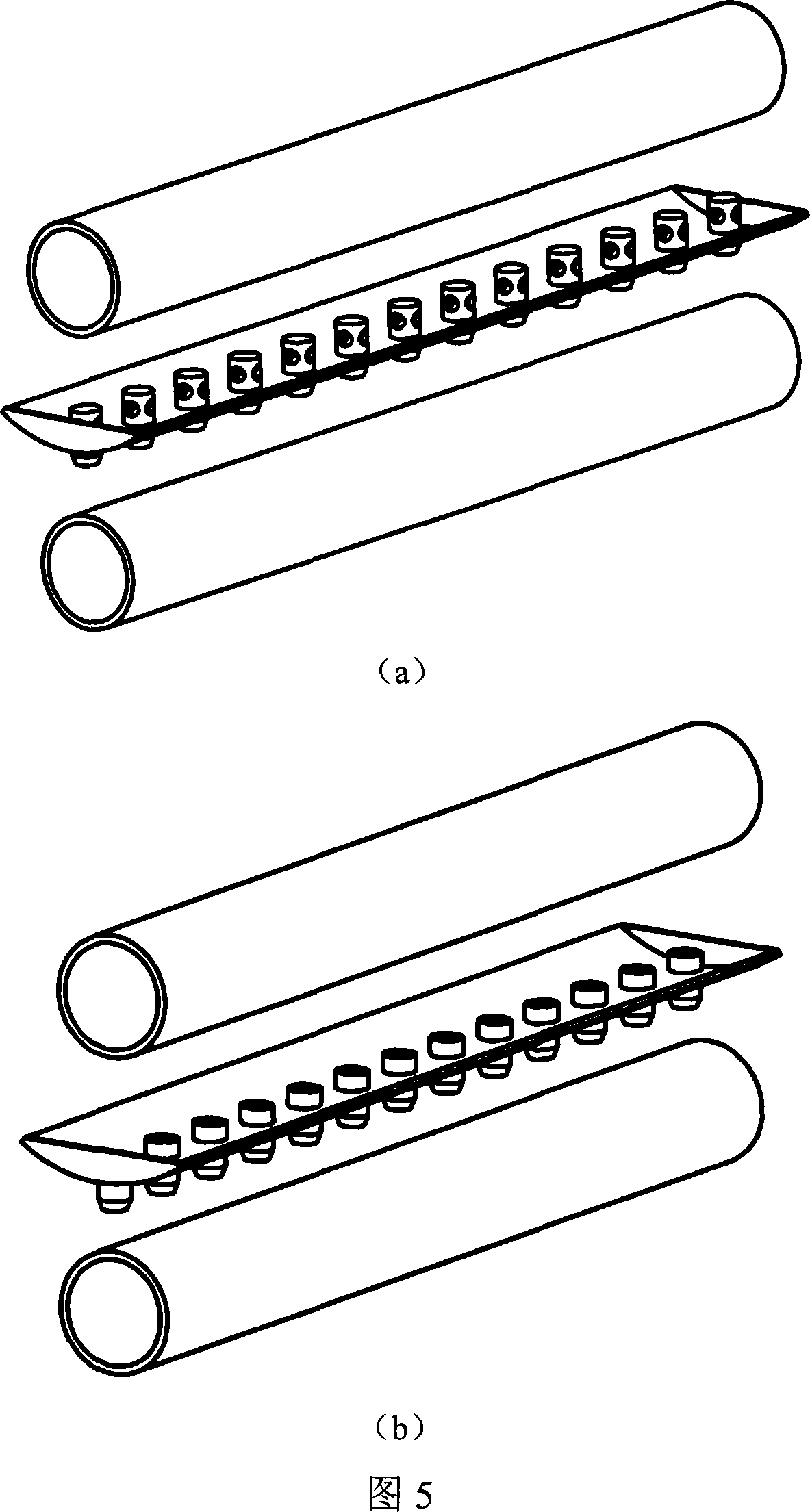 Horizontal tube falling-film evaporator with flow guiding device and secondary liquid-dispensing device