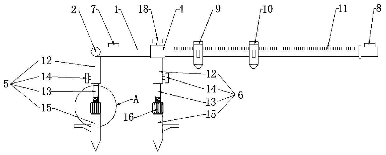 Measuring instrument and measuring method for verticality and azimuth of pile hole