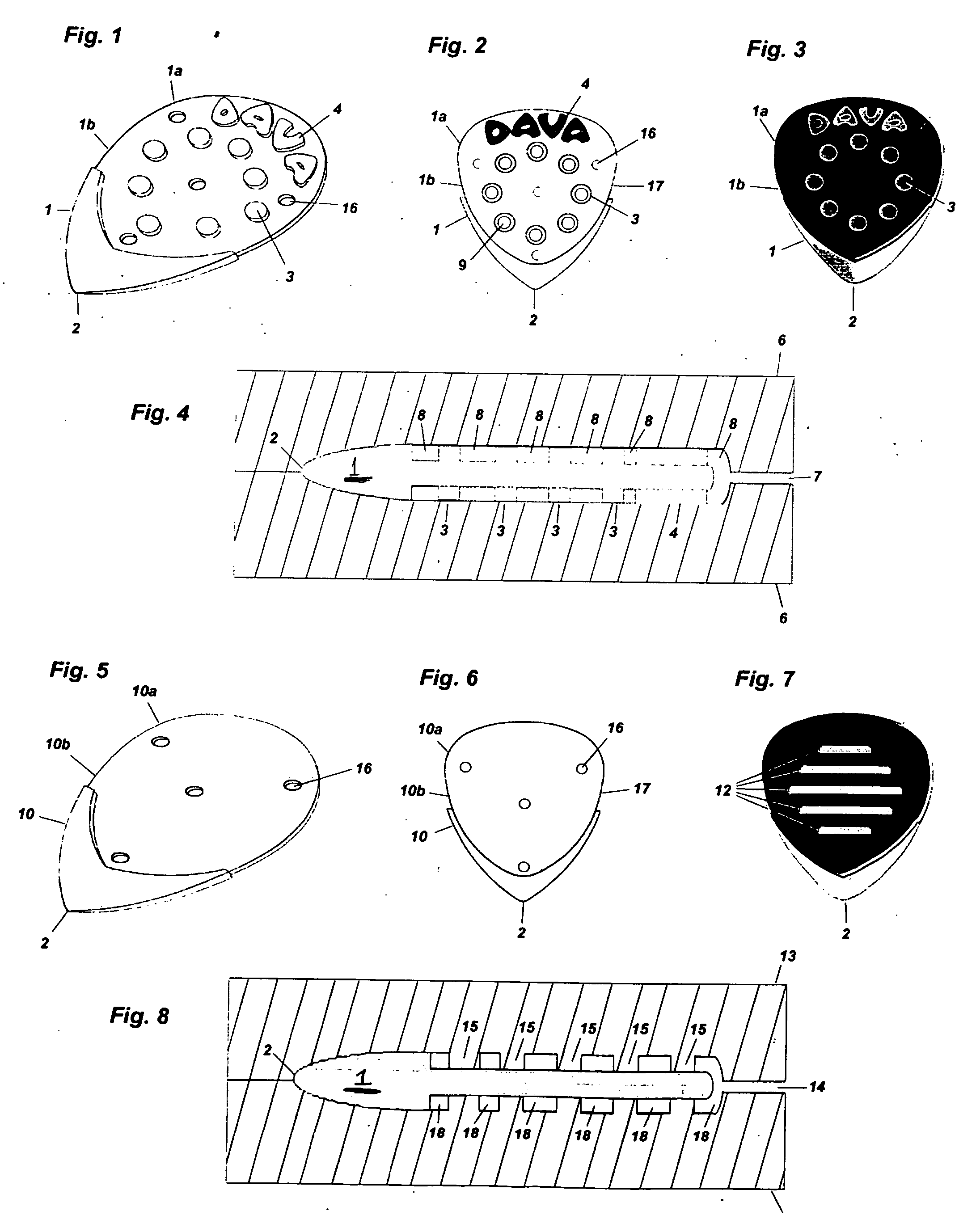 Plectrum with grip and method of manufacture