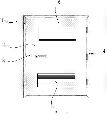 Outward single sash window for outdoor power distribution cabinet