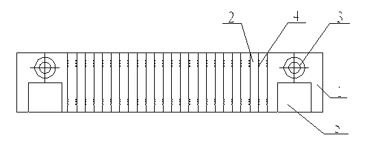 Sliding block type rubber-insulated optical cable fixing device