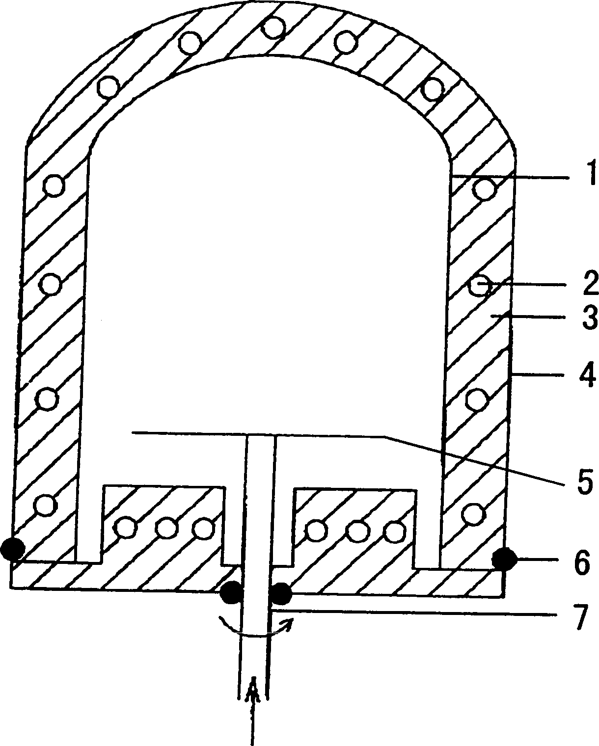 Heat treatment furnace and its temp.-controlling method