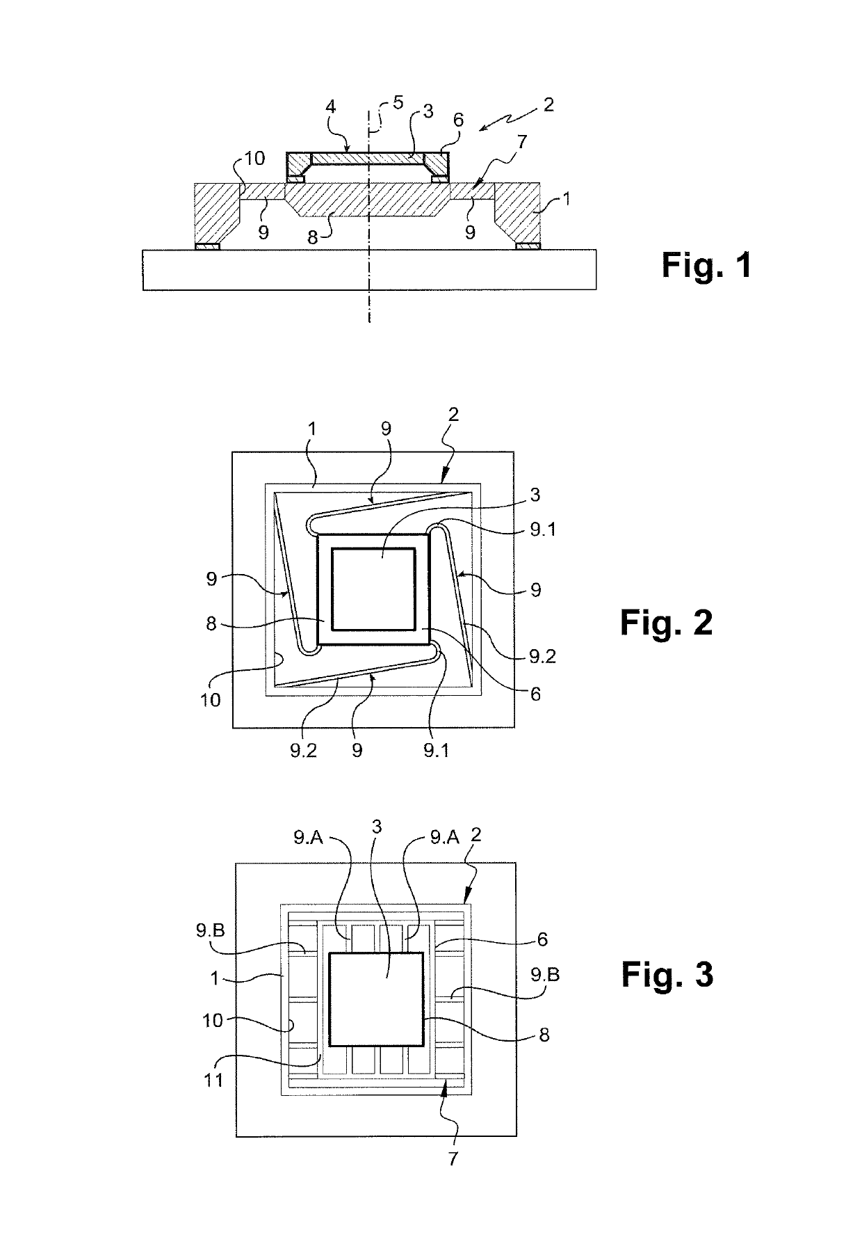 Device for detecting mechanical decoupling pressure