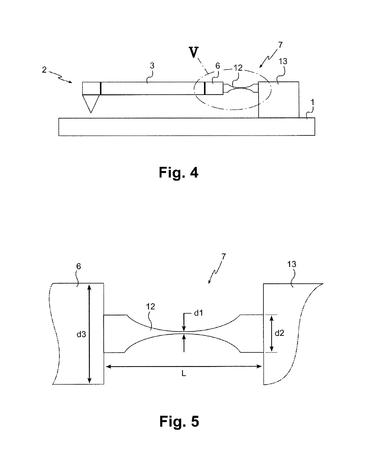 Device for detecting mechanical decoupling pressure