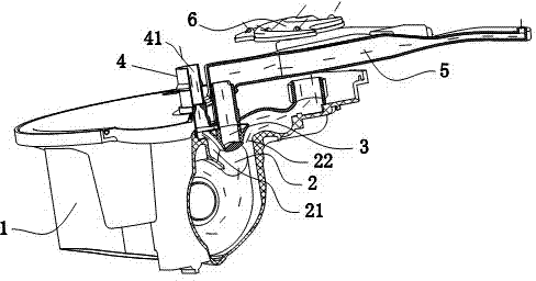 Washing structure of dish washer