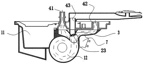 Washing structure of dish washer