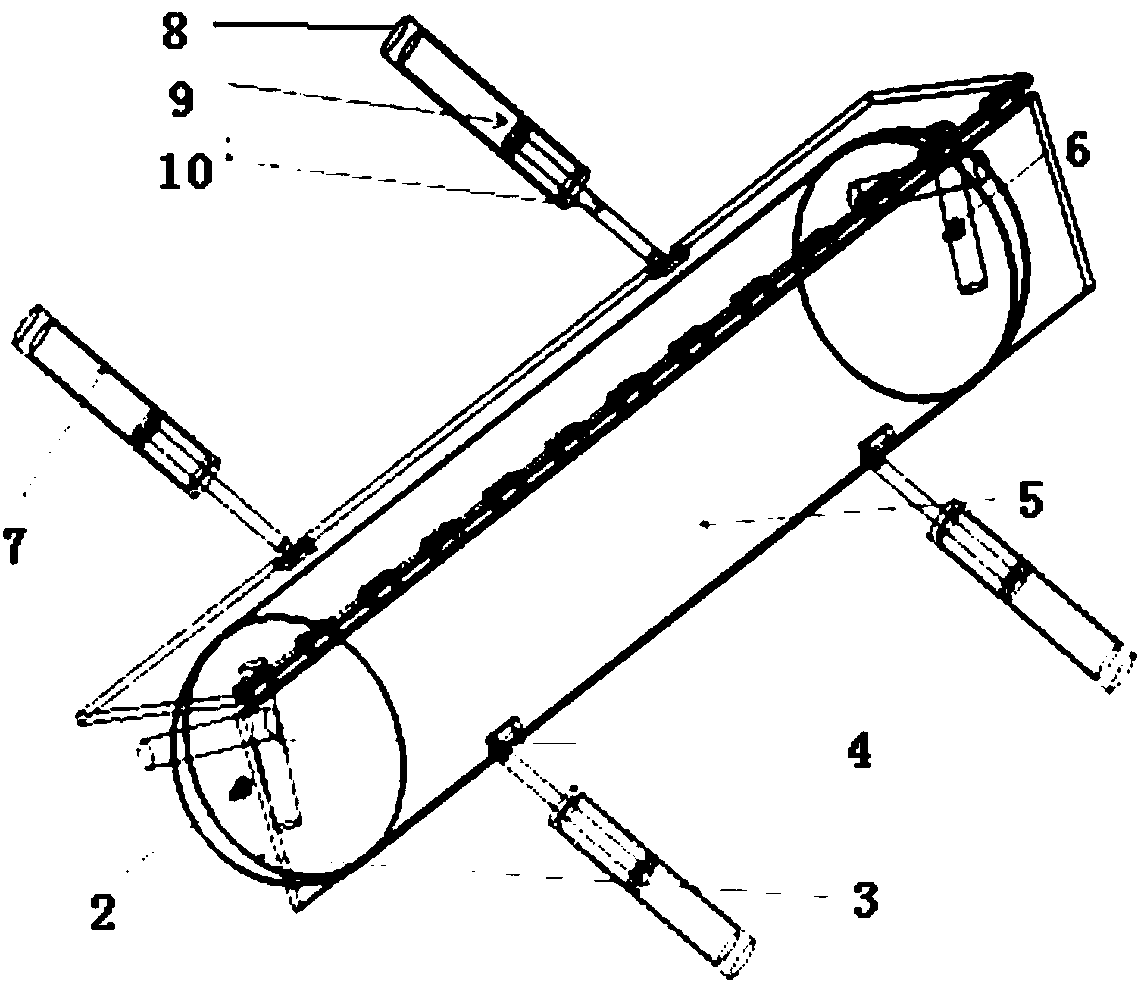 Punitive speed bump based on dampers and rubber air spring